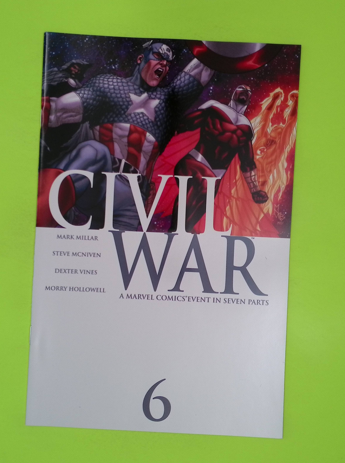 Guerra Civil #6 Vol. 1 cómic Marvel Comics 8,0 2007 L73-263