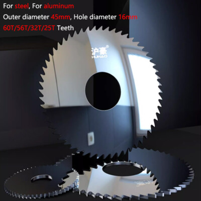 60T/56T/32T/25T Teeth Carbide Circular Slitting Saw Cutter Cutting Tool 45mm OD