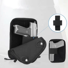 Concealed Gun Bag Pistol Pouch Holster for Tactical Waist Gun Bag with Belt Loop