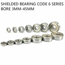 Miniature Deep Groove Ball Bearing Shielded Bearing Code 6 Series Bore 3mm-45mm