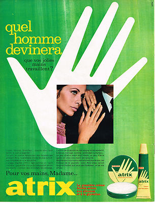 REKLAME ADVERTISING 054 1967 ATRIX Handcreme Kosmetik