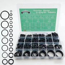 1020PCS Nitrile Silicone O-Ring Seal Kit Oil Resistant Repair Gasket Sealing Rin