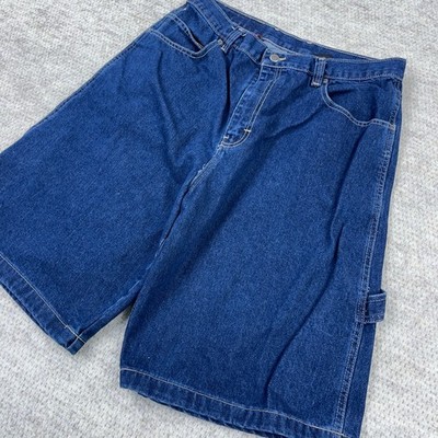 Vintage Y2K Carpenter Shorts Men 36 Baggy Denim Jorts Jean Wide