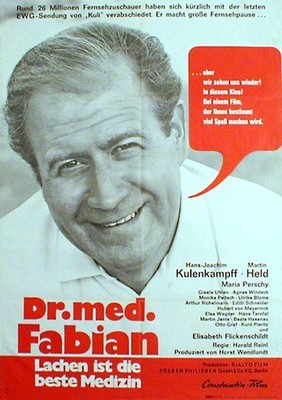 H.J. Kulenkampff in DR. MED. FABIAN rares EA-Plakat von 1969 (B)