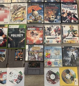 Video Game Lot NON WORKING Gamecube PS2 Wii PS3 NES DS Xbox Xbox 360 SNES