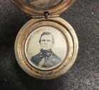 Antique Civil War/ Victorian Era Daguerreotype Photos Locket Soldier & Man