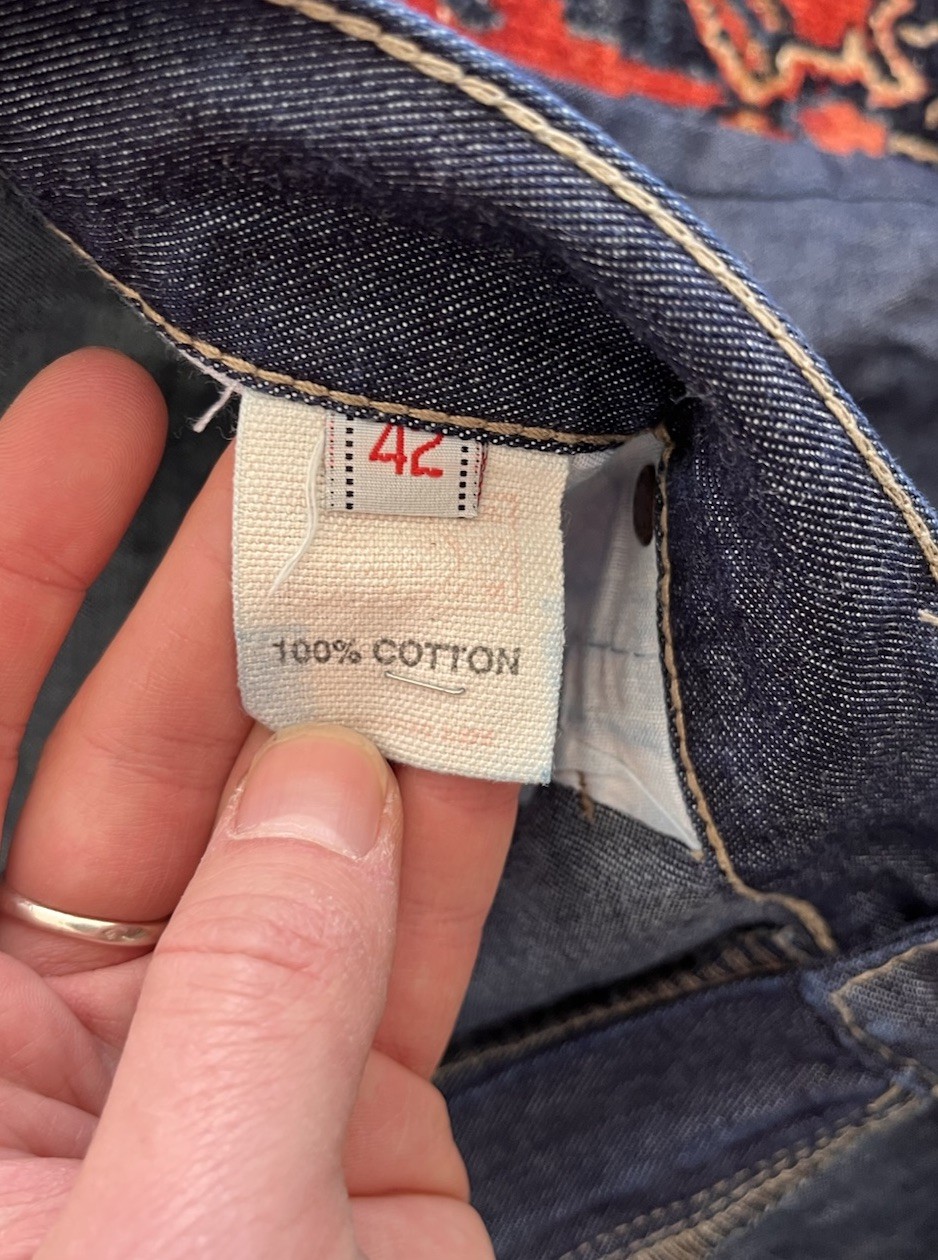 RARE Vintage Evisu Multi Pocket Patchwork Jeans B… - image 13