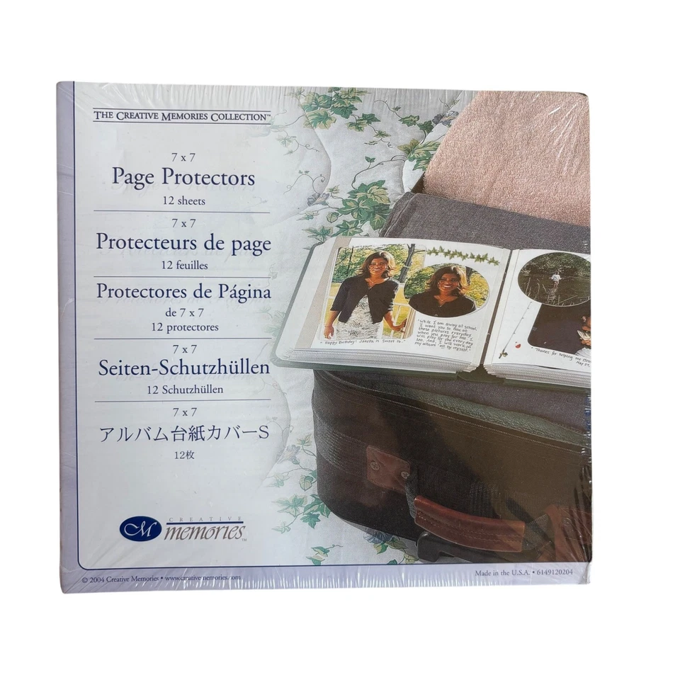 Lote de protectores de página de páginas de álbum de recortes con bisagra flexible Creative Memories 7"x7" Foto 4 de 4
