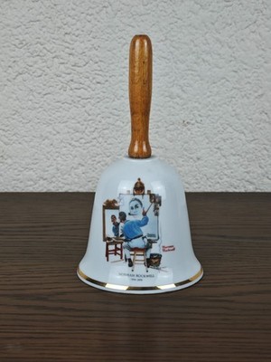 Norman Rockwell Glocke 1979 Triple Self-Portrait Danbury Mint W. Germany