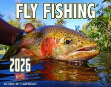 2026 Fly Fishing Wall Calendar 16-Month X-Large Size 14x22 | FREE SHIPPING