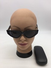 Valentino Women's Designer Black Sunglasses 54-17-146 Grey Lens