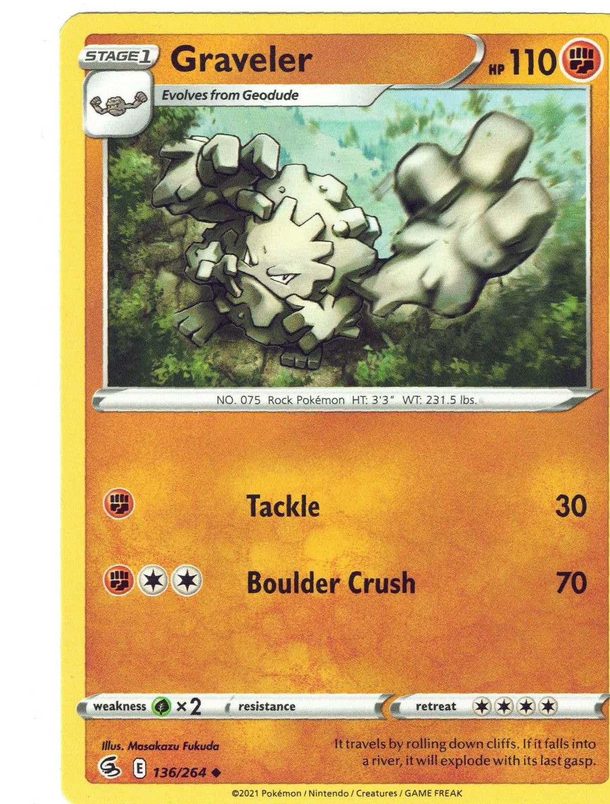 Fusion Strike #136/264 Graveler