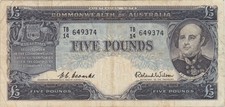 1954 Five Pound Coombs/Wilson R49 Fine