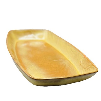 Frankoma Pottery Baking Dish Plainsman Desert Gold 5P Vintage Discontinued