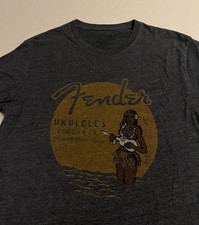 Fender Ukuleles Tropical Hawaii OFFICIAL T-Sh...