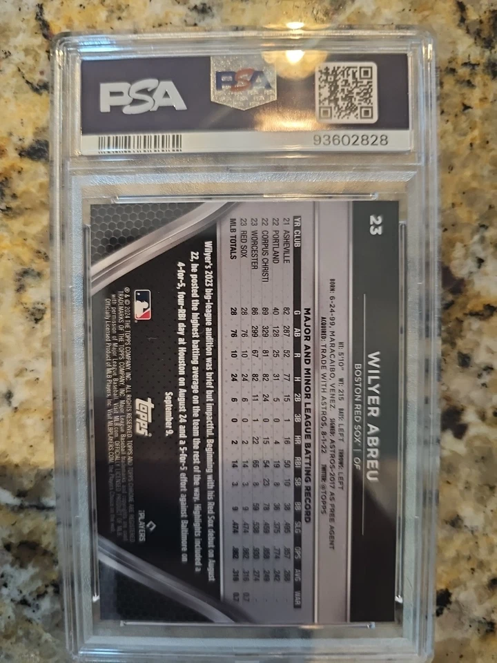 2024 Topps Chrome Black - Wilyer Abreu #23 (RC) - Image 2 of 2