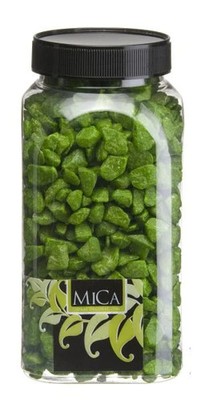 Mica Decorations Dekorative Steine grün 650 ml 1 kg  Steine