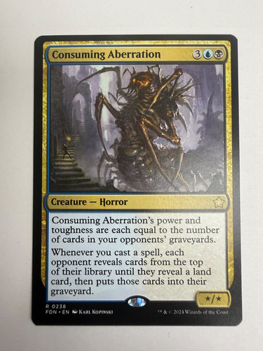 MTG Consuming Aberration #238 Foundations FDN Rare Non-Foil Near Mint