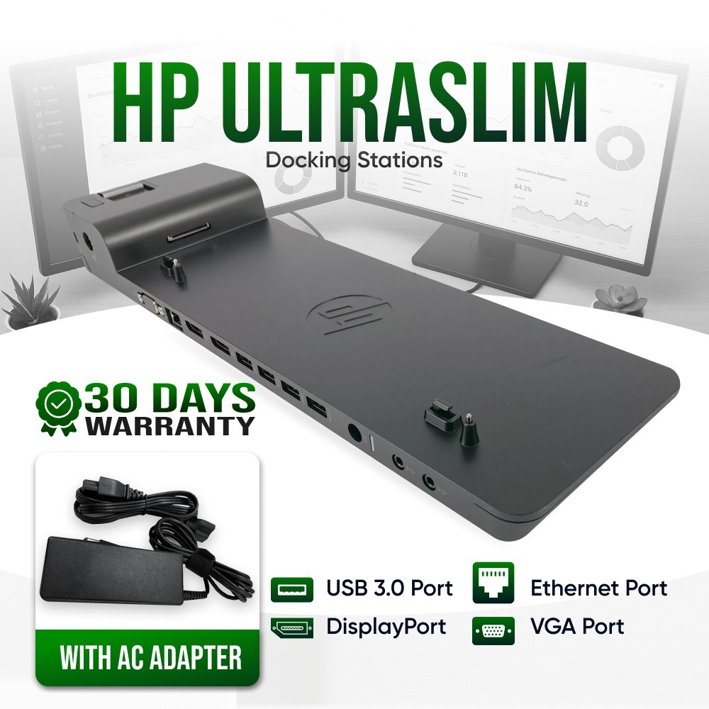 HP 2013 UltraSlim Docking Station for EliteBook 840 G1 G2 G3 G4 G5