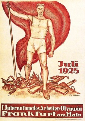   1925 Internationales Arbeiter Olympia Poster - Frankfurt am Main   24x36 