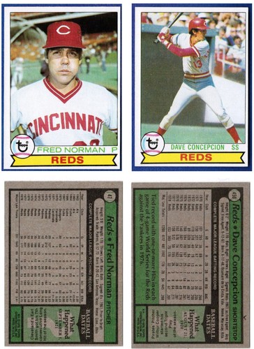 TOPPS VINTAGE 32 CINCINNATI REDS BASEBALL CARD 2 AUTOGRAPH 1950s 1960s 1970s-80 - Picture 19 of 24