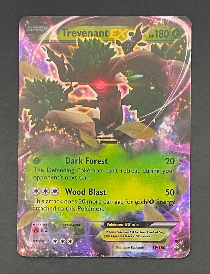 Pokémon Card Trevenant EX 19/160 Primal Clash - Moderately Played