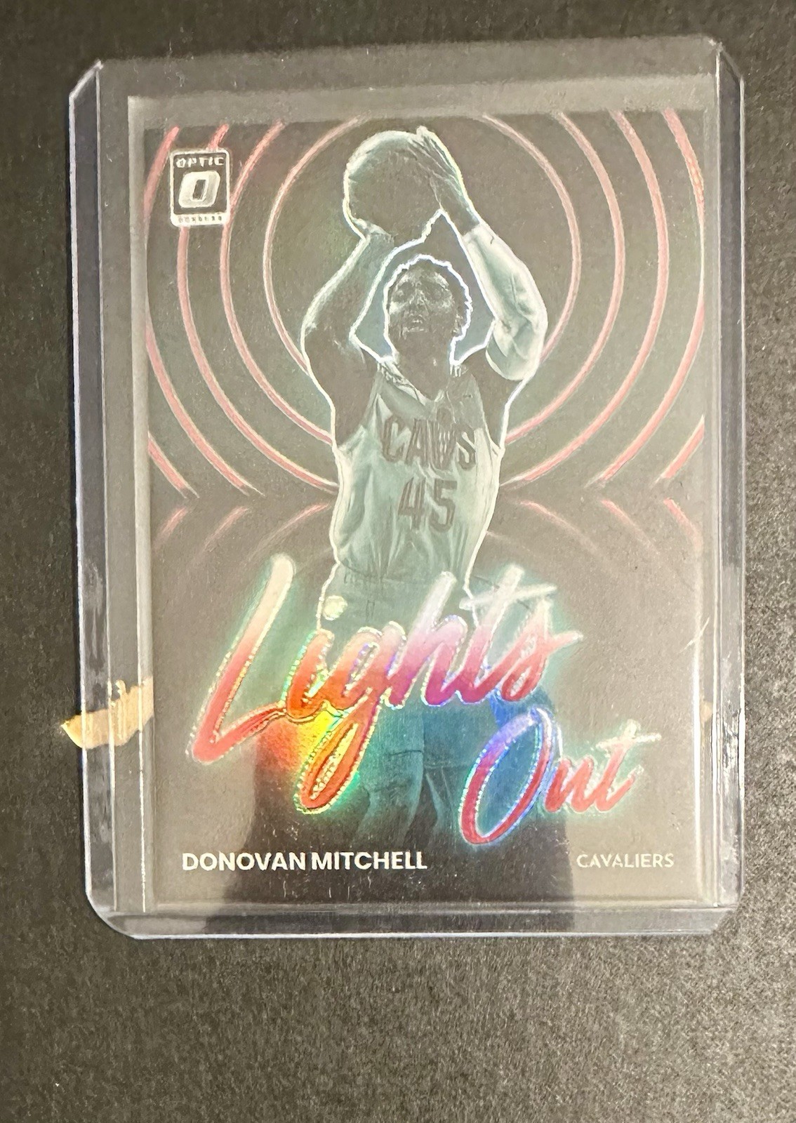 Donovan Mitchell 2022-23 Donruss Optic #14 Red Prizm /99 Lights Out SP