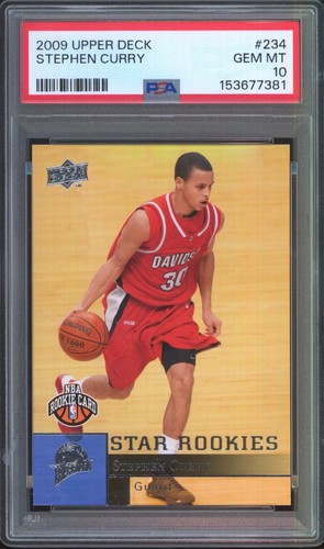 2009 Upper Deck #234 Stephen Curry RC Rookie Gem Mint PSA 10