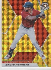 2021 Panini Mosaic - David Peralta #122 Reactive Yellow Prizm