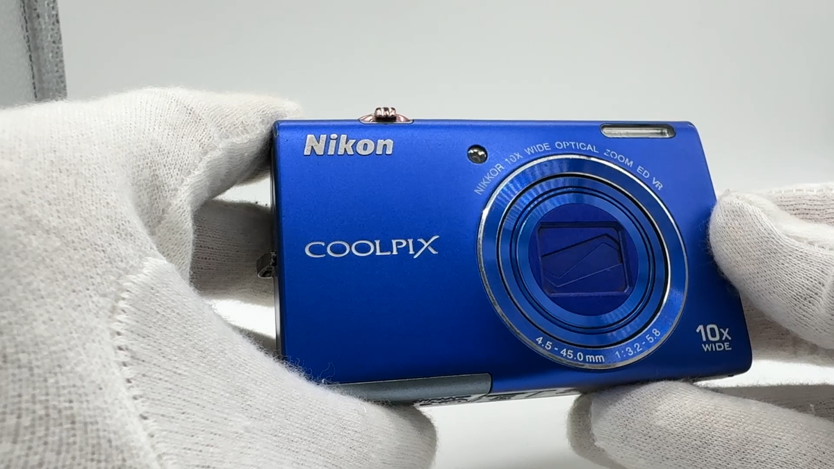 Nikon Coolpix S6200 Blue Zoom Compact Digital Camera USED TESTED