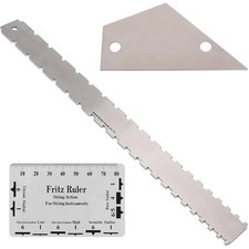 Designed Guitar Neck Notched Straight Edge Guitar Bass Fret Leveling Ruler Fret