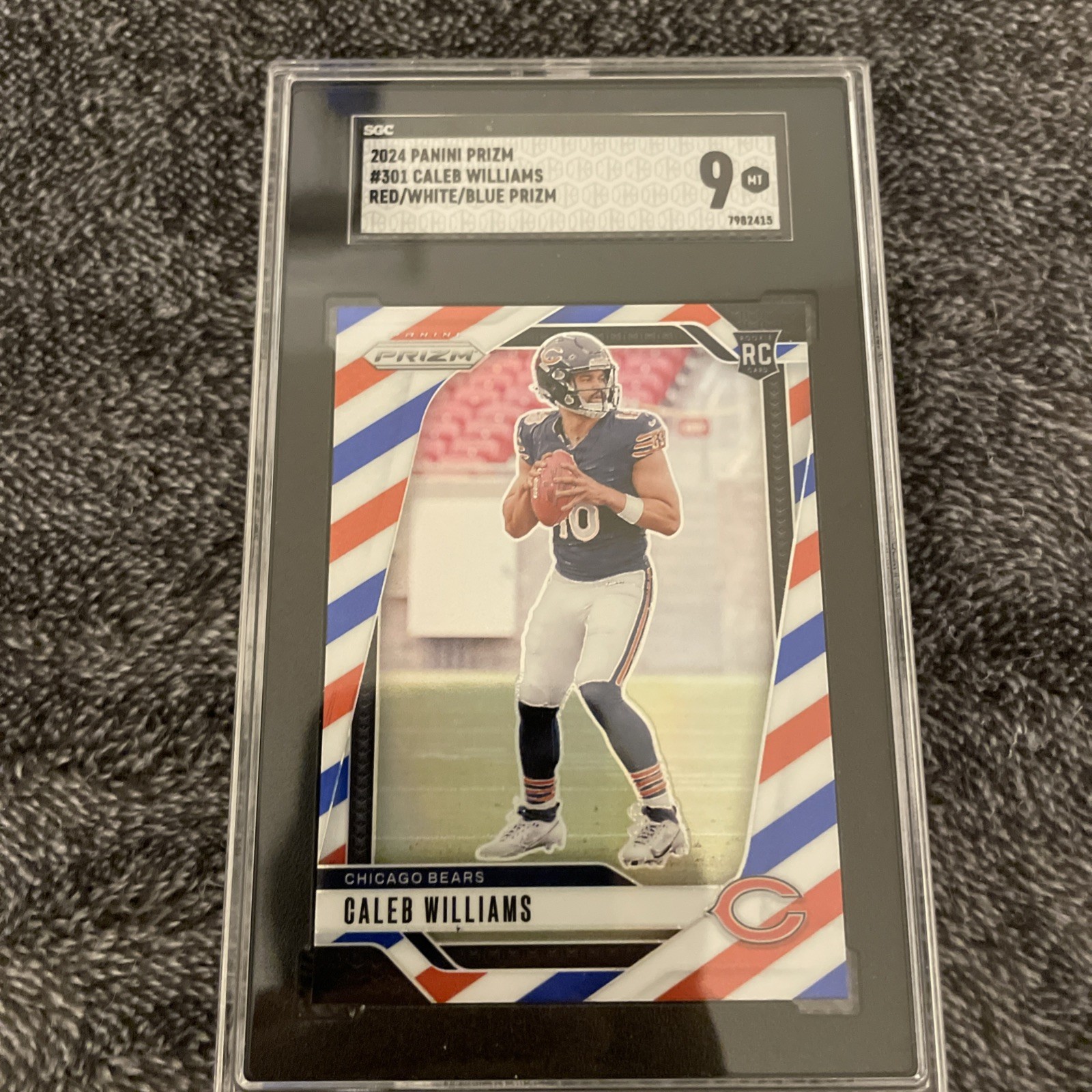 2024 Panini Prizm - Rookies Caleb Williams #301 Red White & Blue Prizm (RC)