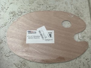 Wooden Artist Palette 8x12 Inches Wood Paint Palette