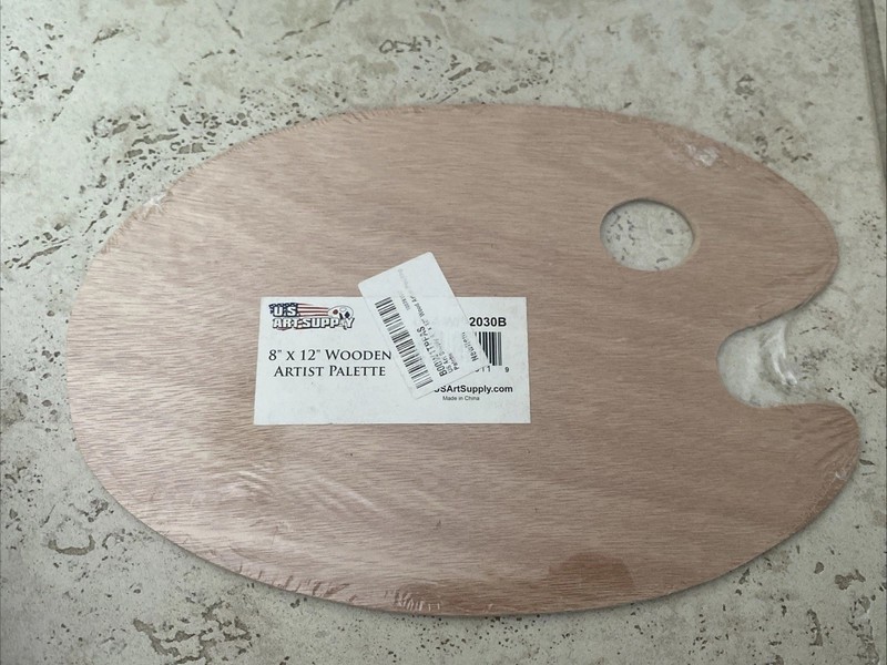 Wooden Artist Palette 8x12 Inches Wood Paint Palette