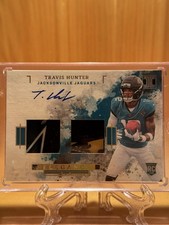 2025 Impeccable Elegance Travis Hunter RC Dual Helmet Patch Auto /25 Jaguars