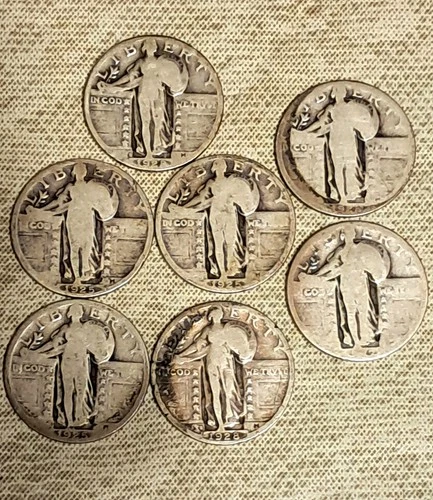 $2 Face Standing Liberty Quarters 1925-28S   G To VG