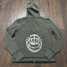 Juicy Couture Women s Jacket Green Love Luxury Full Zip Hoodie Y2K Vintage L