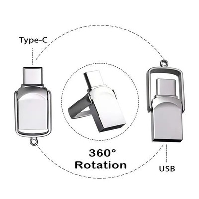 High Speed USB Flash Drive Type-C Pen Drive Metal Storage Device for Android PC