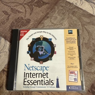 Netscape Internet Essentials Netscape Communicator 4.5 Software Broderbund 1998