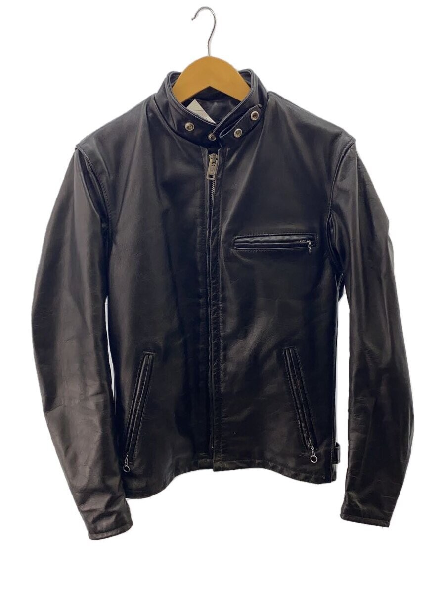 Schott Single Riders Jacket/36/Leather/Blk/Black/Plain 3482