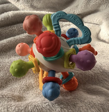 Nuby Multicolor Baby Rattle Ball Teether Sensory Toy Twist Ball
