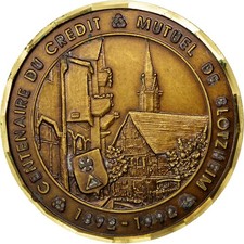 [#68734] Francja, Medal, Piąta Republika Francuska, Biznes i przemysł, AU(50-53)