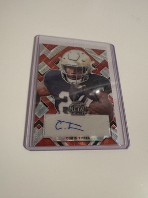 2022 Leaf Metal Draft Autographs Chris Tyree Saints Rookie Auto 4/5