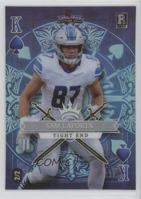 2023 Wild 5 Card Draw Stacked Deck King of Spades /2 Sam LaPorta Rookie RC 1hm6