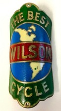 Steuerkopfschild Wilson The Best Cycle Emblem Symbol Fahrrad Sammler