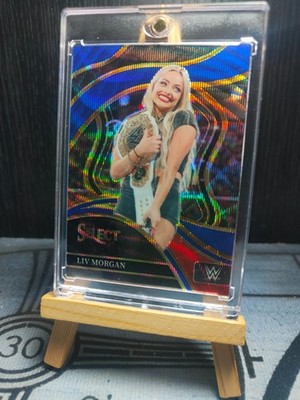 2024 Panini Select WWE Liv Morgan Blue Wave Prizm Ringside /49