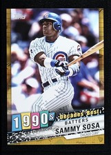 2020 Topps Decades Best Topps.com Online Exclusive 5x7 Gold 4/10 Sammy Sosa 00em
