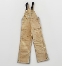Carhartt R41 BRN 32x30 Insulated Duck Bib Overalls Quilt Lined Brown Workwear