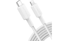 Anker 10' Braided MFI Certified Lightning to USB-C Fast Charging Cable - White