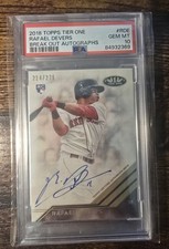2018 Topps Tier One Rookie Breakout Autographs Rafael Devers #BA-RDE /275 PSA 10